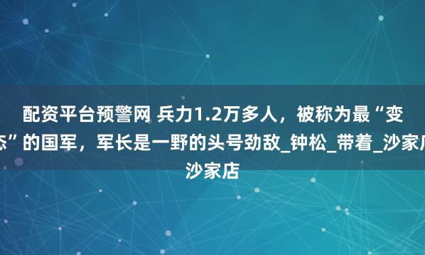 配资平台预警网 兵力1.2万多人，被称为最“变态”的国军，军长是一野的头号劲敌_钟松_带着_沙家店